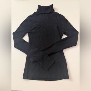 Abercrombie Black Ribbed Turtleneck Sweater